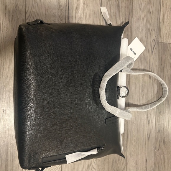 NEW Caraa Convertible Studio Tote in Black Leather - Picture 11 of 12